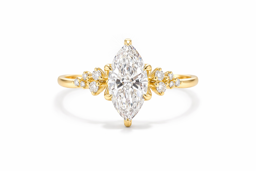 Lace Marquise Crystal Ring